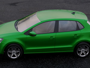 volkswagen polo 5-door 2010 Modèle 3D