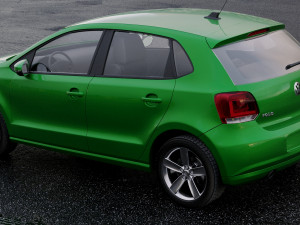volkswagen polo 5-door 2010 Modèle 3D