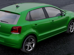volkswagen polo 5-door 2010 Modèle 3D