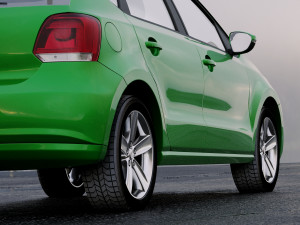 volkswagen polo 5-door 2010 Modèle 3D