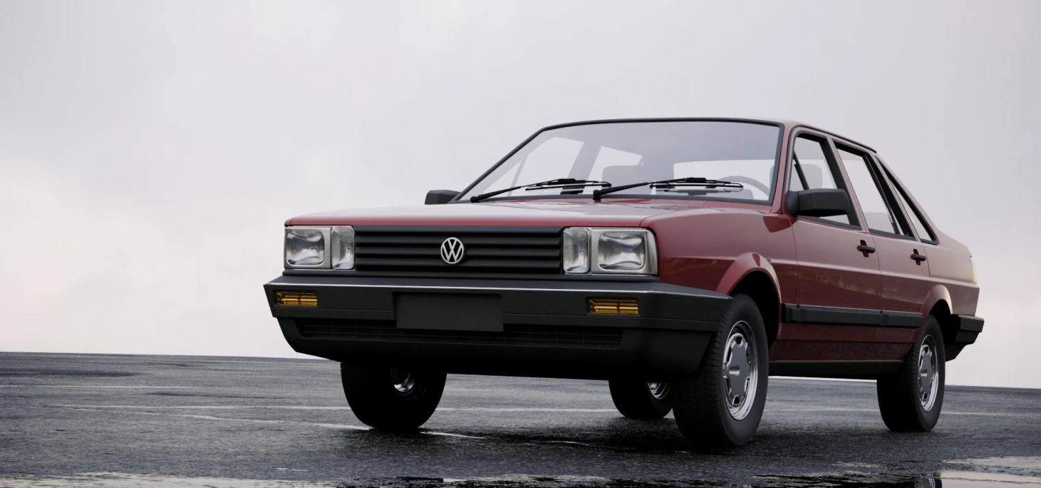 volkswagen santana cn-spec 1985 3D Model .c4d .max .obj .3ds .fbx .stl .blend 