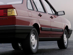 volkswagen santana cn-spec 1985 3D Model