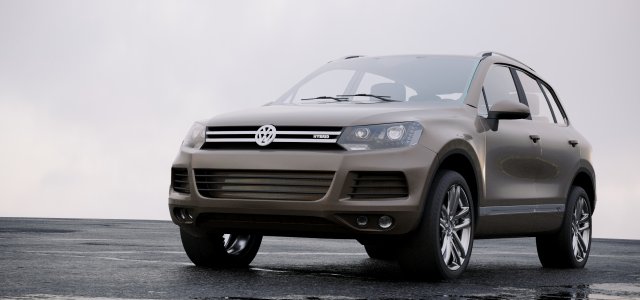 volkswagen touareg hybrid 2010 3D Model .c4d .max .obj .3ds .fbx .stl .blend