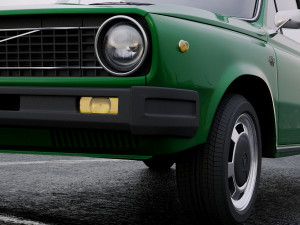 volvo 66 dl kombi 1975 3D Model