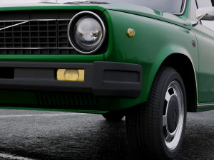 volvo 66 dl kombi 1975 3D Model