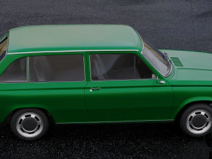 volvo 66 dl kombi 1975 3D Model
