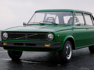 volvo 66 dl kombi 1975 3D Model