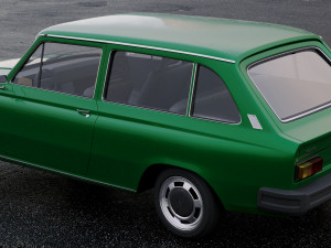 volvo 66 dl kombi 1975 3D Model