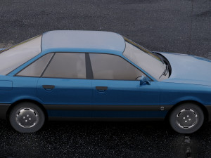 audi 80 b3 1986 Model 3D