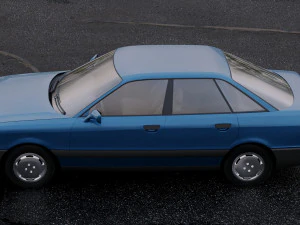 audi 80 b3 1986 3D Model