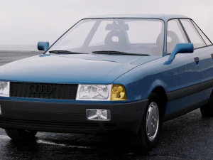 audi 80 b3 1986 3D Model