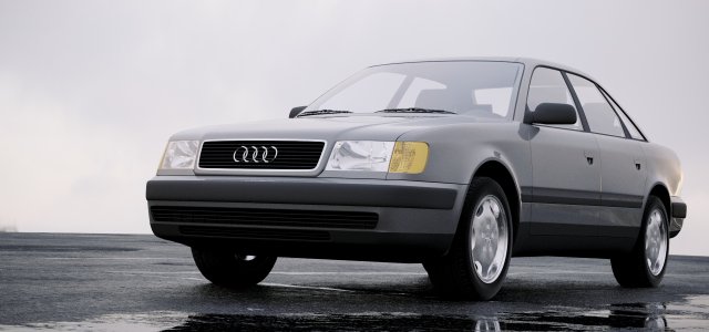 audi 100 1991 Modello 3D .c4d .max .obj .3ds .fbx .stl .blend 