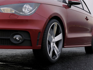 audi a1 2010 3D Model