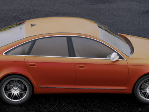 audi a6 c6 sedan 2011 Model 3D
