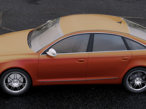 audi a6 c6 sedan 2011 Model 3D