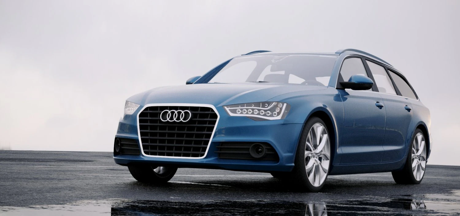 audi a6 avant 2012 3D Model .c4d .max .obj .3ds .fbx .stl .blend
