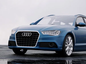 audi a6 avant 2012 3D Model