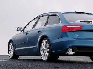audi a6 avant 2012 3D Model