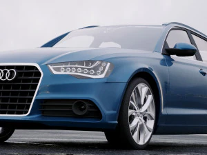 audi a6 avant 2012 3D Model
