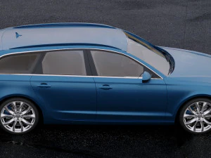 audi a6 avant 2012 3D Model
