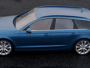 audi a6 avant 2012 3D Model