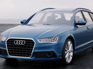 audi a6 avant 2012 3D Model