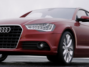 audi a6 sedan 2012 3D Model