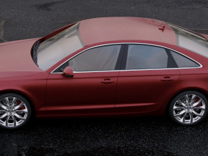 audi a6 sedan 2012 3D Model