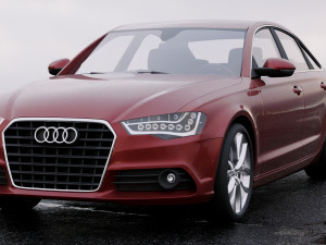 audi a6 sedan 2012 3D Model