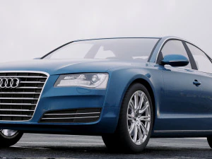 audi a8 d4 2010 3D Model