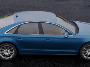 audi a8 d4 2010 3D Model