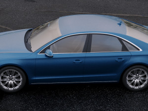 audi a8 d4 2010 3D Model