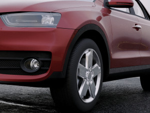 audi q3 2011 3D मॉडल