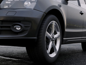audi q5 2008 3D Модель