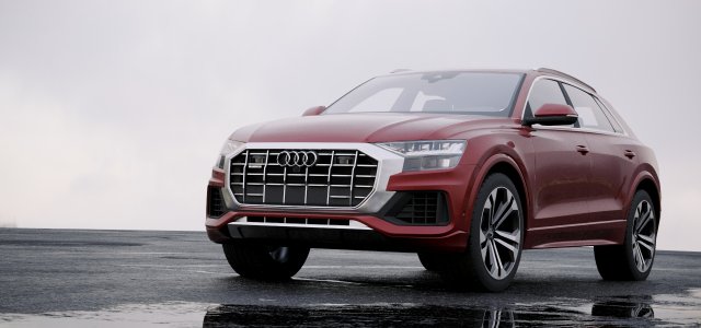 audi q8 3D Model .c4d .max .obj .3ds .fbx .stl .blend 