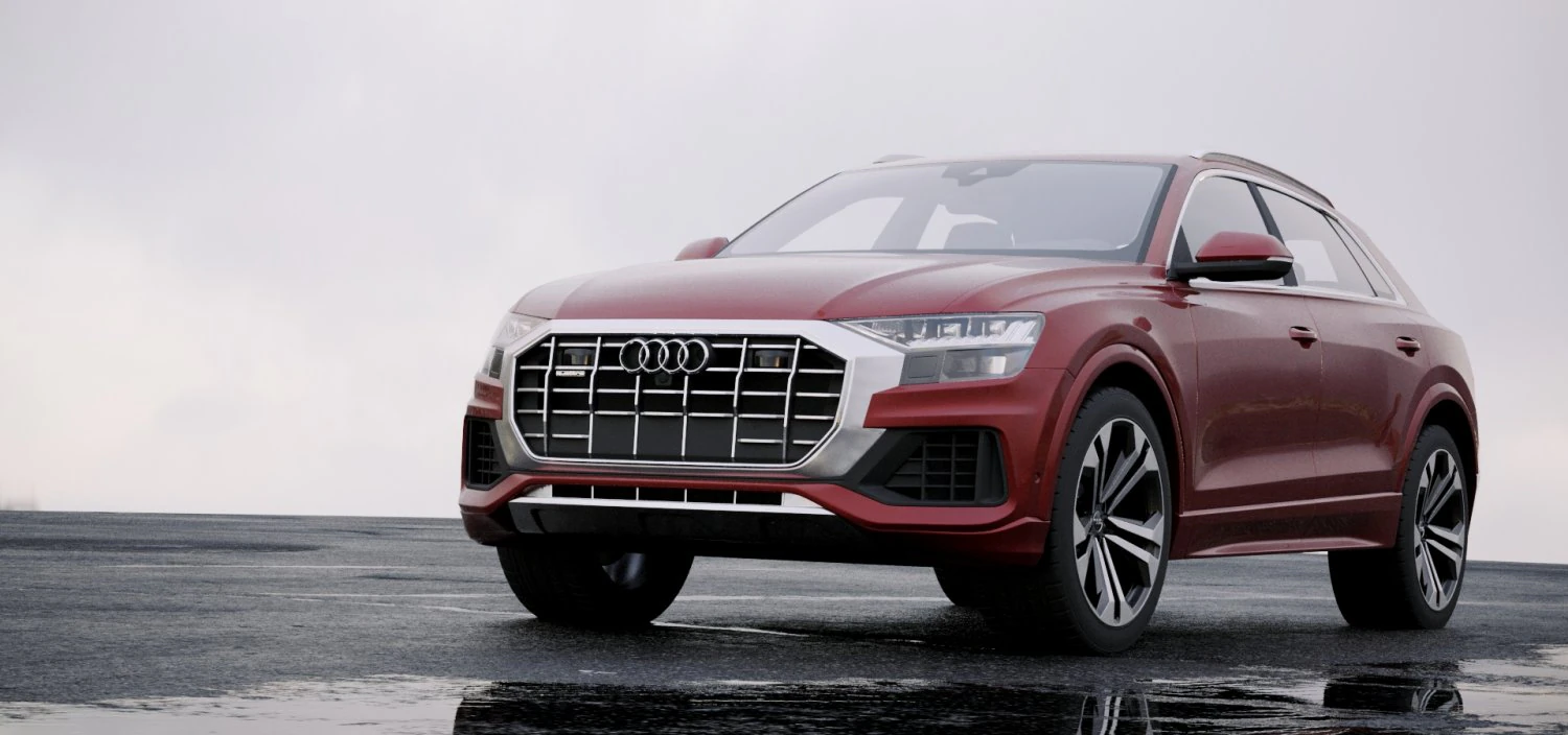 audi q8 3D Model .c4d .max .obj .3ds .fbx .stl .blend 