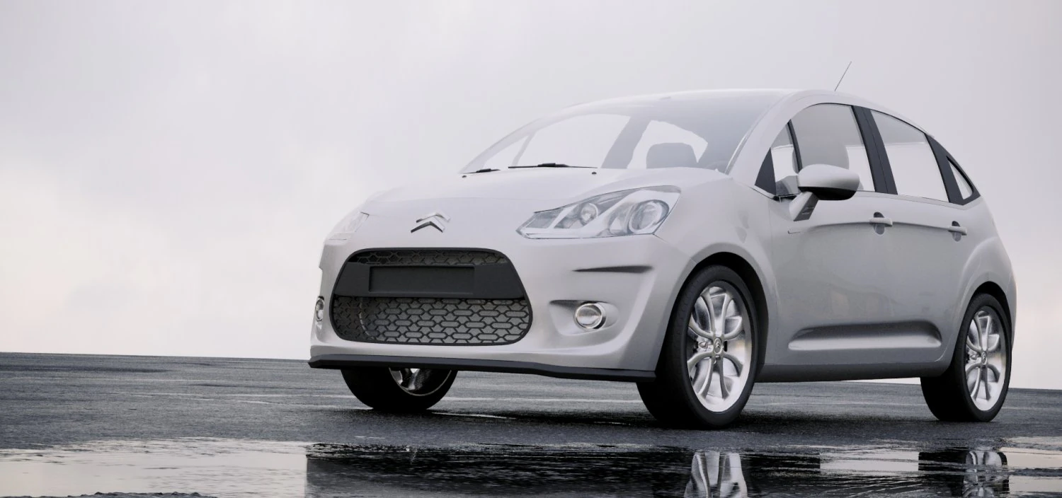 citroen c3 2010 3D Model .c4d .max .obj .3ds .fbx .stl .blend 