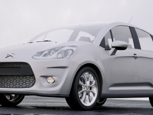 citroen c3 2010 3D Модель