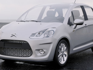citroen c3 2010 3D Модель