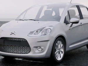 citroen c3 2010 3D Model