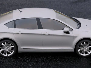 citroen c5 saloon 2011 3D Model