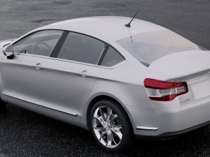 citroen c5 saloon 2011 Model 3D