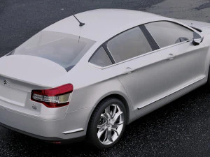 citroen c5 saloon 2011 3D Model