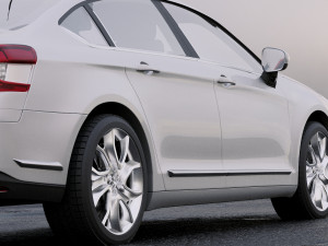 citroen c5 saloon 2011 Model 3D