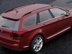 citroen c5 tourer 2011 3D-Modell