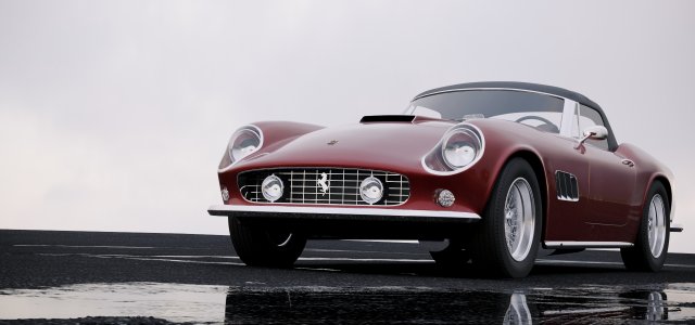 ferrari 250 gt california swb spyder 1958 3D Модель .c4d .max .obj .3ds .fbx .stl .blend 