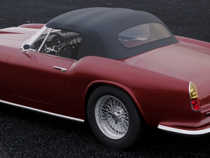 ferrari 250 gt california swb spyder 1958 3D Модель