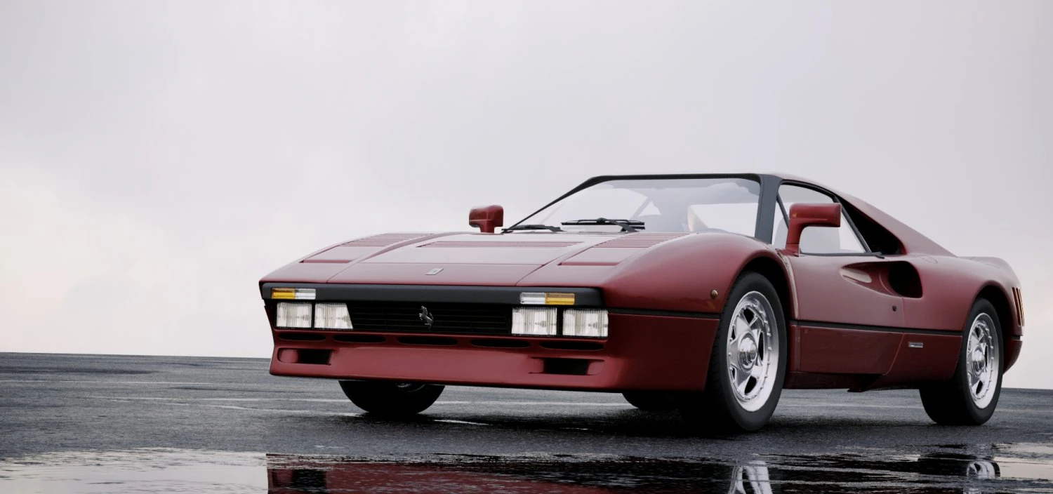 ferrari 288 gto 1984 3D Model .c4d .max .obj .3ds .fbx .stl .blend 