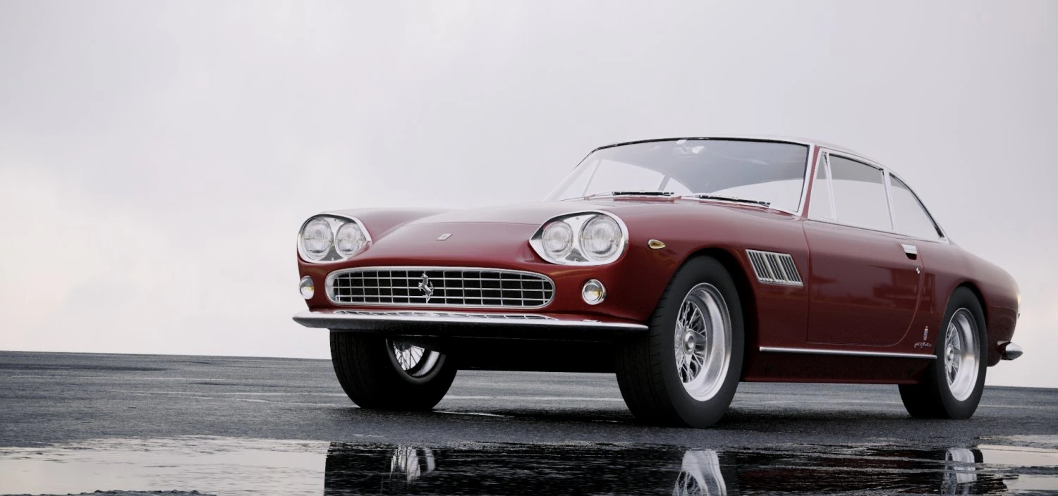ferrari 330 gt 1965 3D Model .c4d .max .obj .3ds .fbx .stl .blend