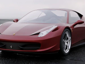 ferrari 458 italia 2011 3D Model